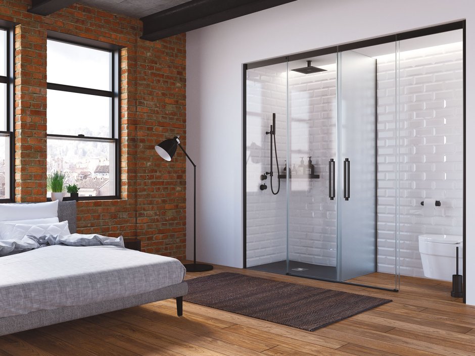 Душевая в спальне