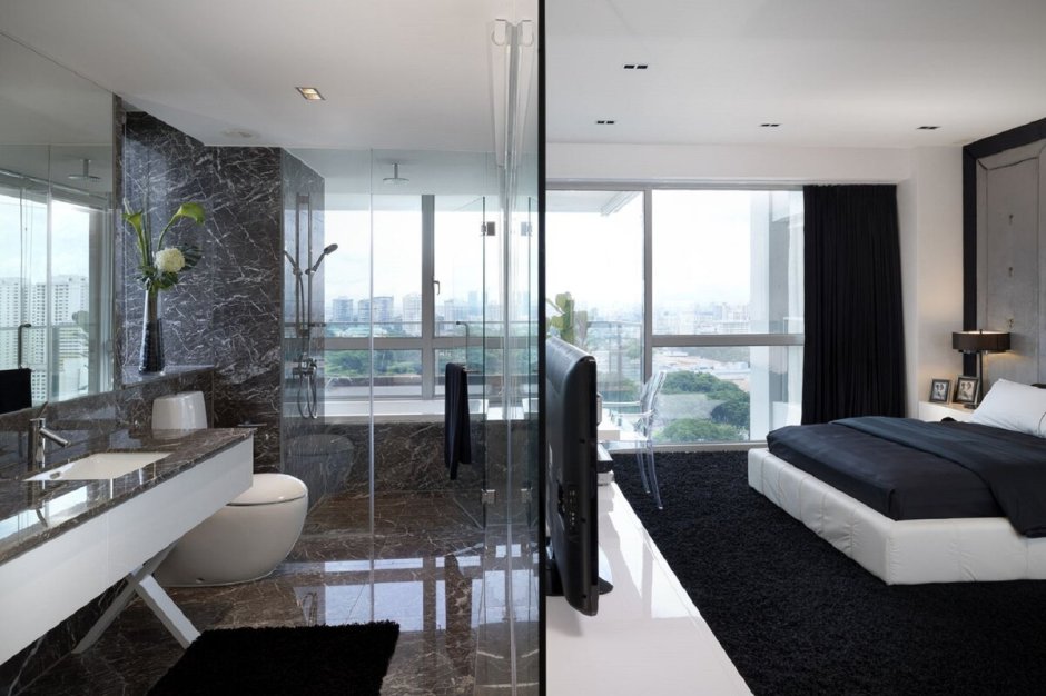 Спальня с ванной