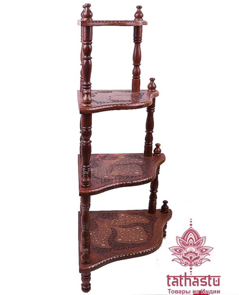 Резные этажерки из дерева