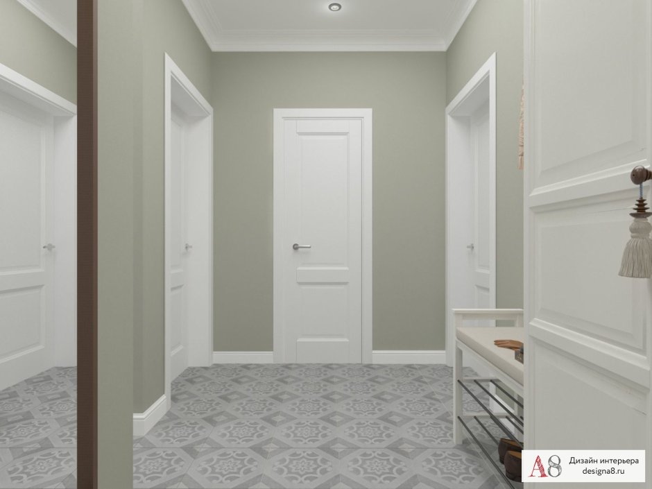 Серые двери в интерьере