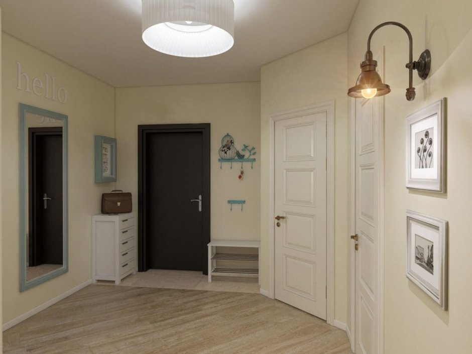 Тёмный плинтус на Светлом полу