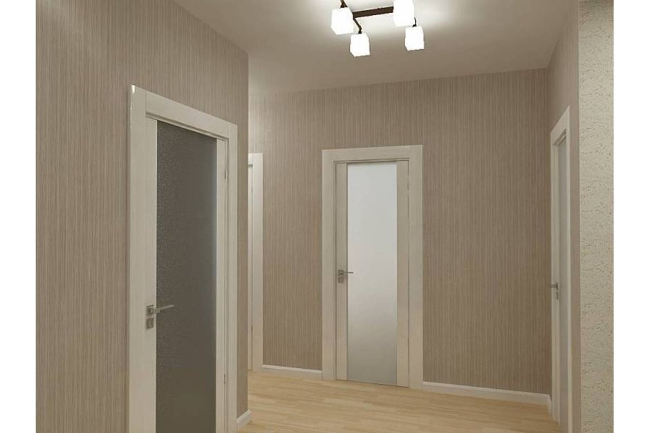 Серо бежевая прихожая