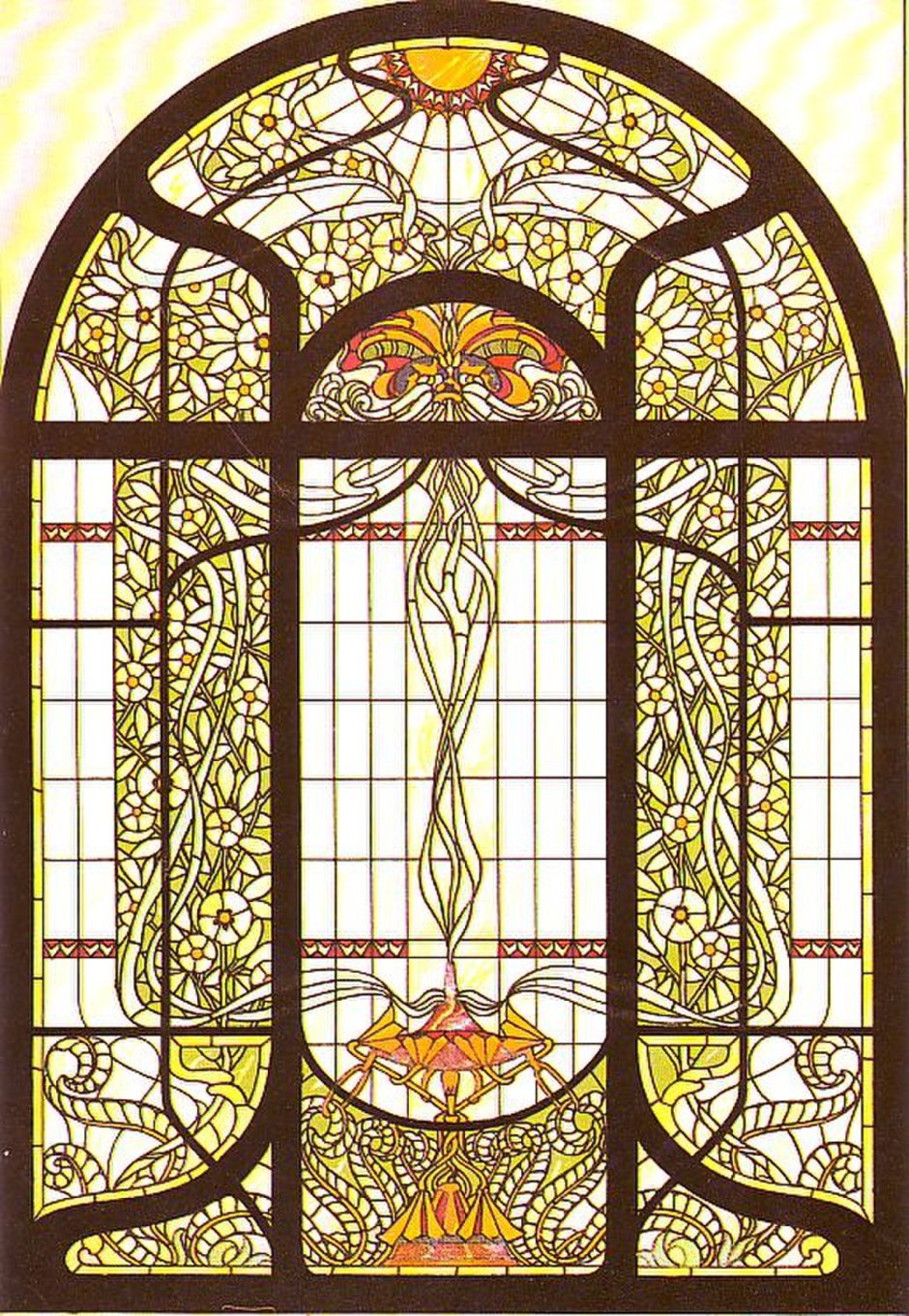 Арт деко архитектура витраж