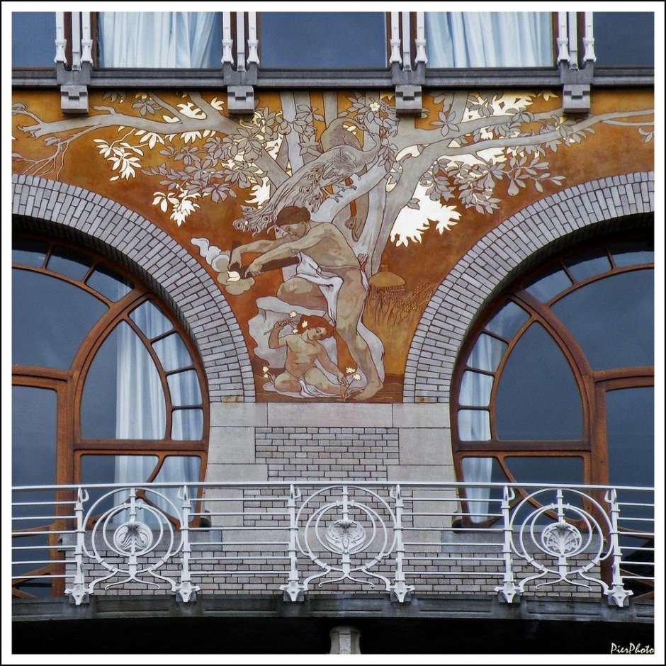 Арт деко архитектура фрески