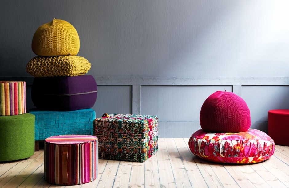 Пуф квадратный мягкий