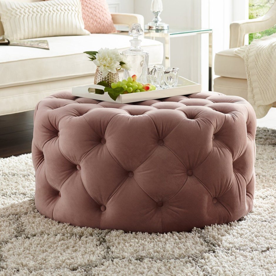 Пуфик мешок вязаный