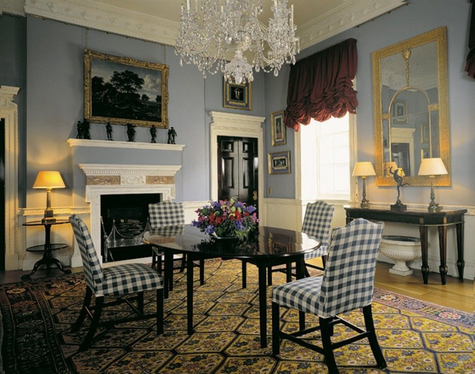 Английский особняк георгианский стиль интерьер