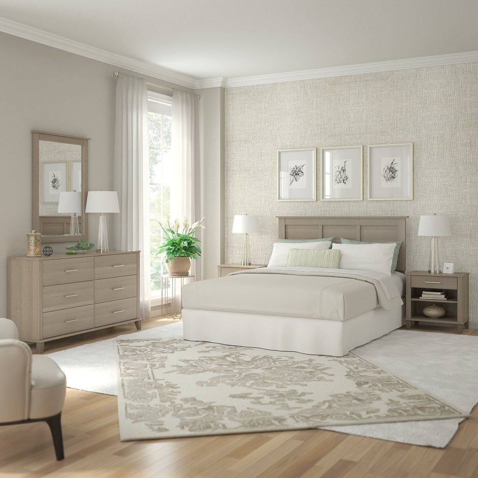 Белая спальня