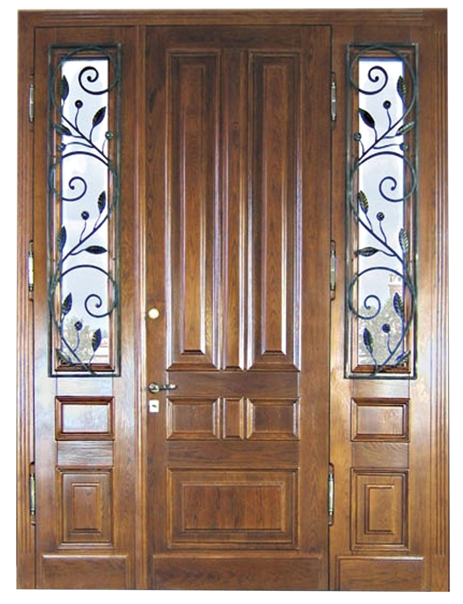 Входная дверь со стеклопакетом из массива"Венеция" 9сп