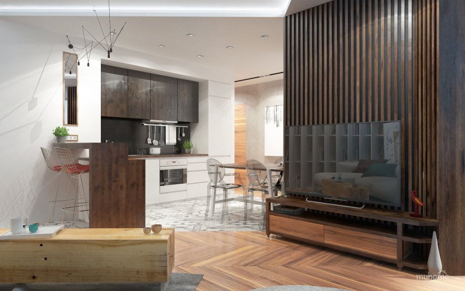 Зонирование фактурой