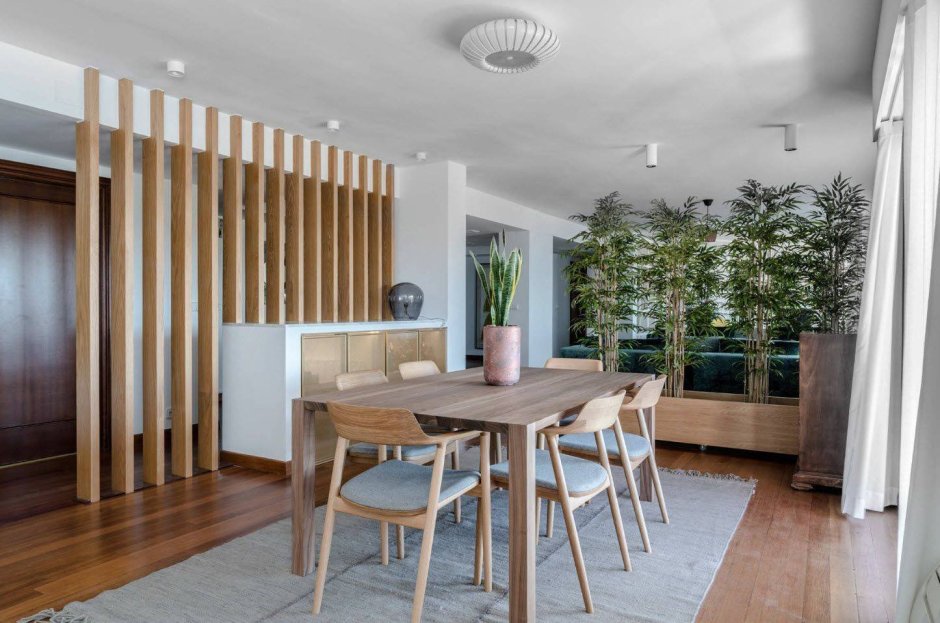 Перегородка в студии от кухни