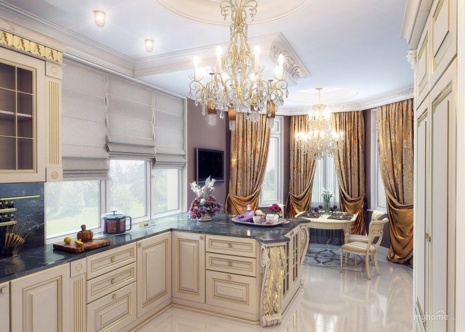 Кухня в стиле Барокко в квартире