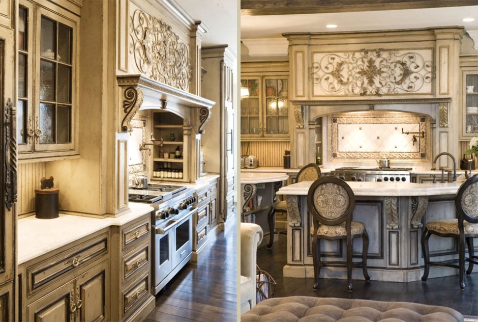 Самые шикарные кухни в старинном стиле