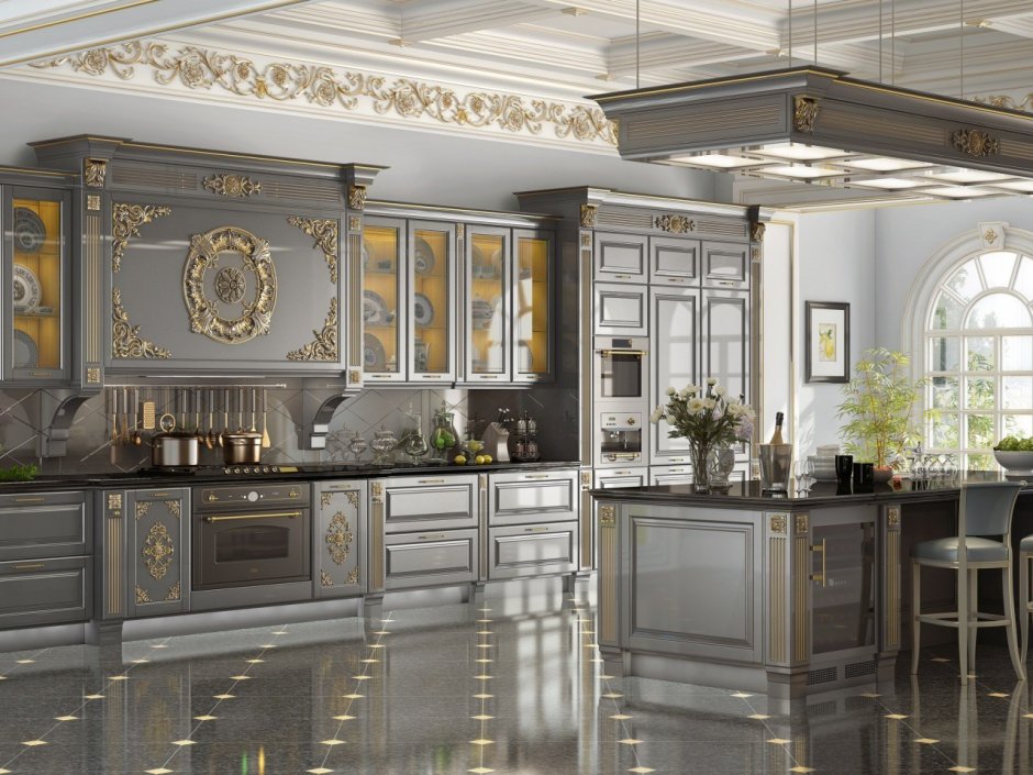 Кухня в стиле Версаче