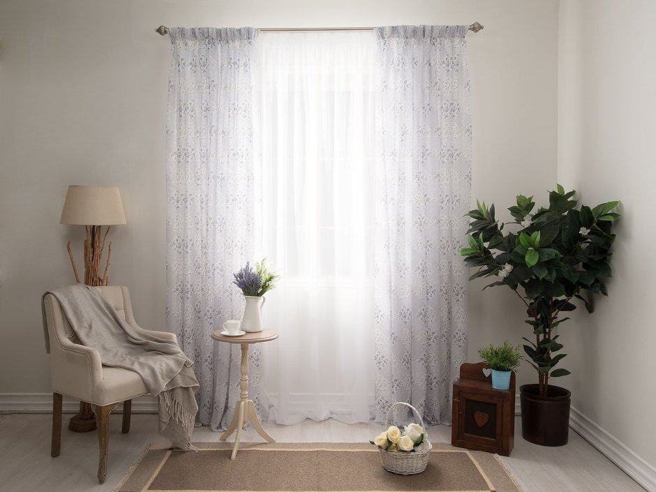 Шторы без тюли в интерьере