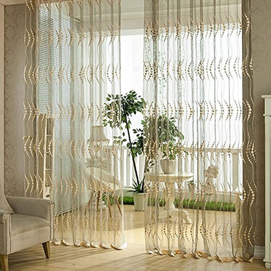 Тюль в гостиную в современном