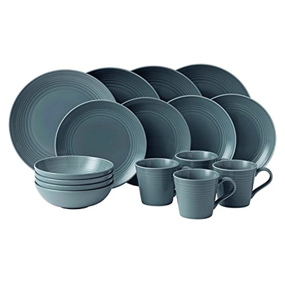 Royal Doulton Maze Dark Grey