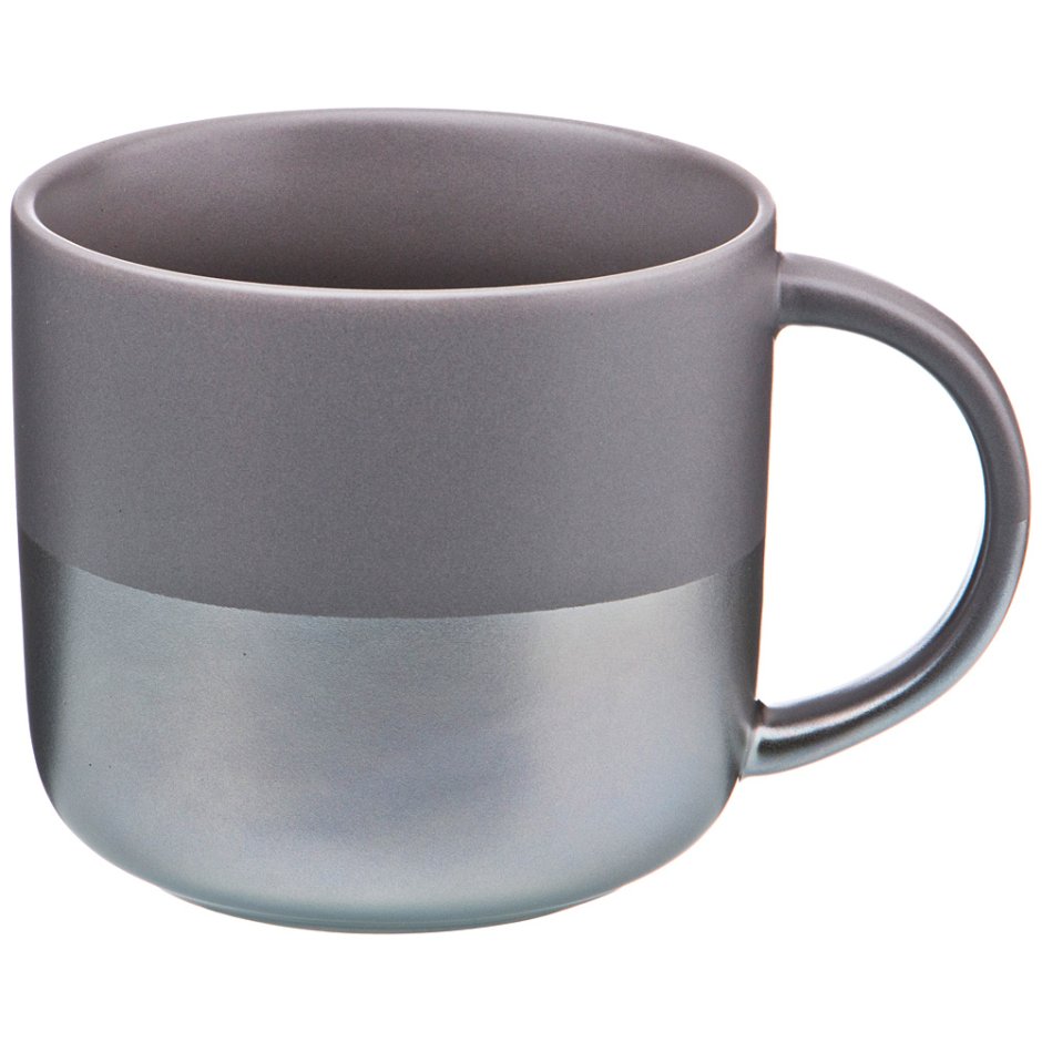 Кружка Velour 440 мл матовый темно-серый Bronco (407-100)