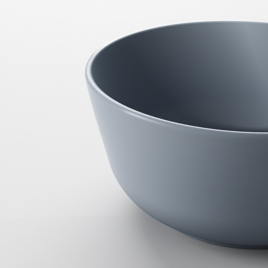 ДИНЕРА сервиз 18 предметов серо-синий