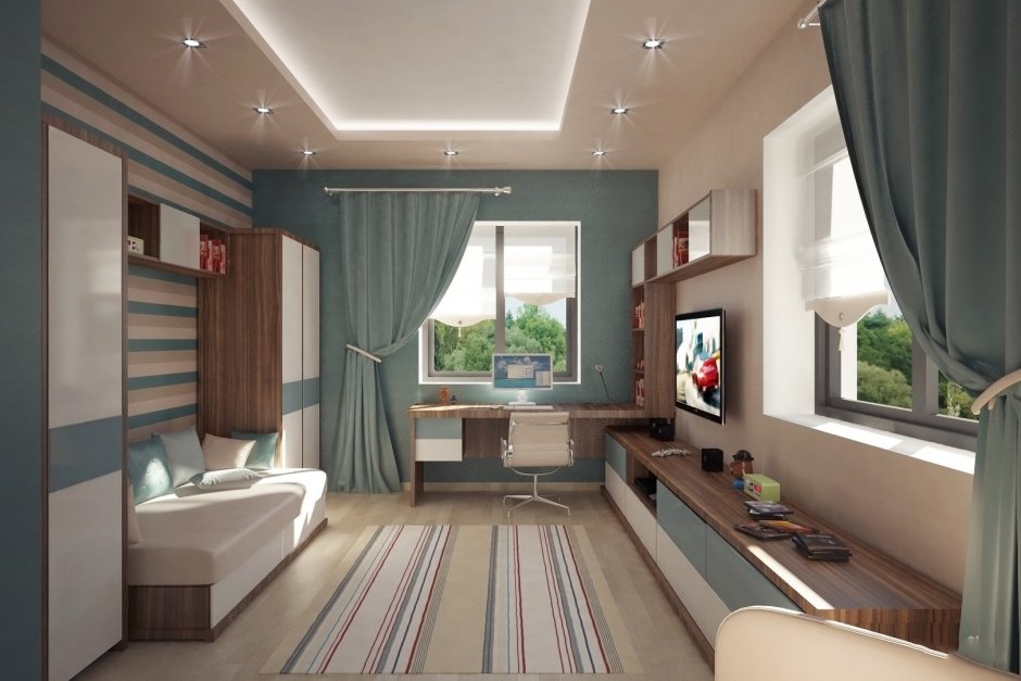 Планировка детской для мальчика