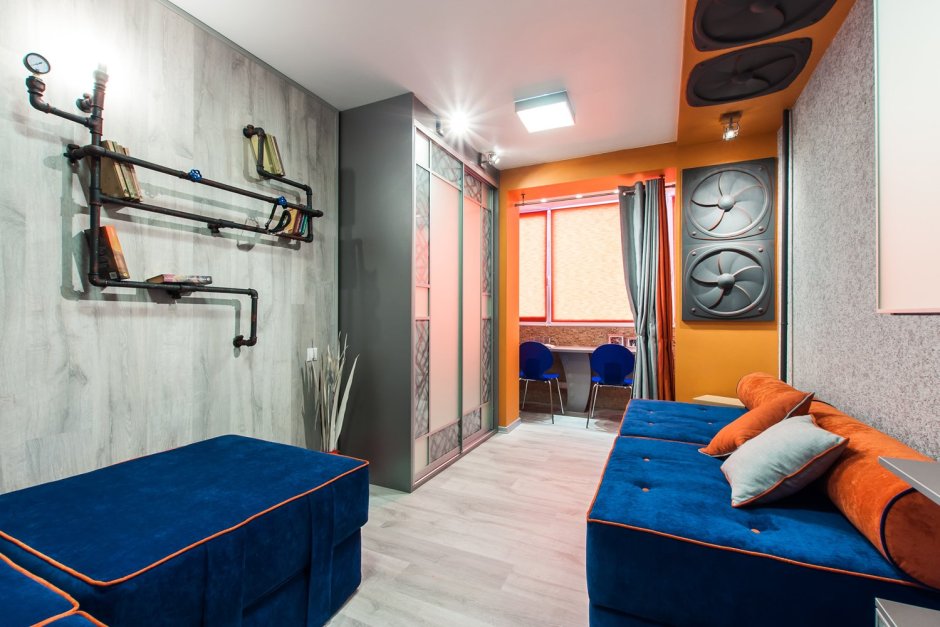 Детская комната 18 кв.м для двоих мальчиков