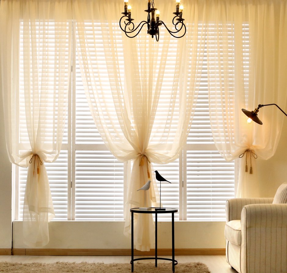 Шторы из тюля для гостиной