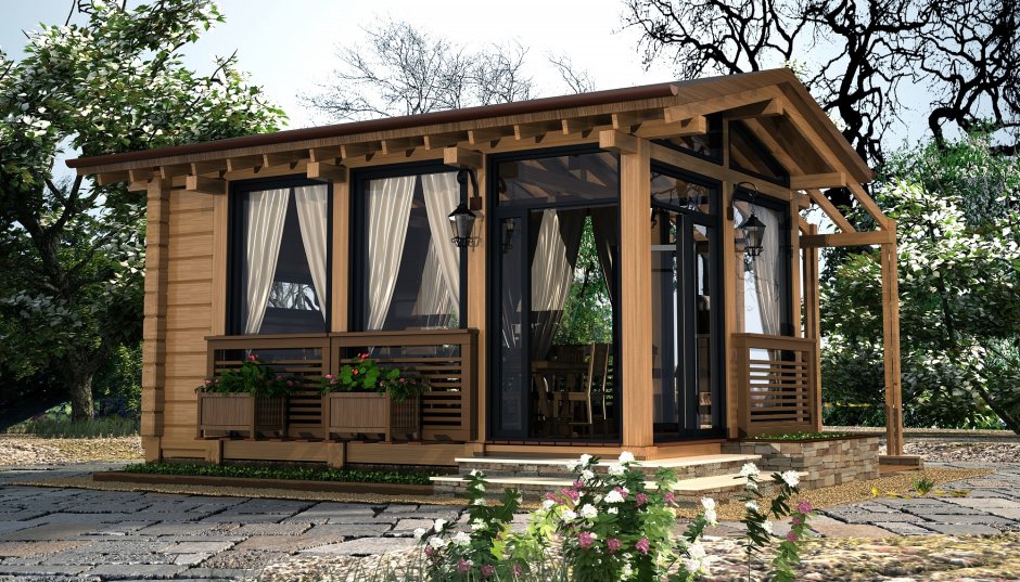 Закрытая беседка Шале