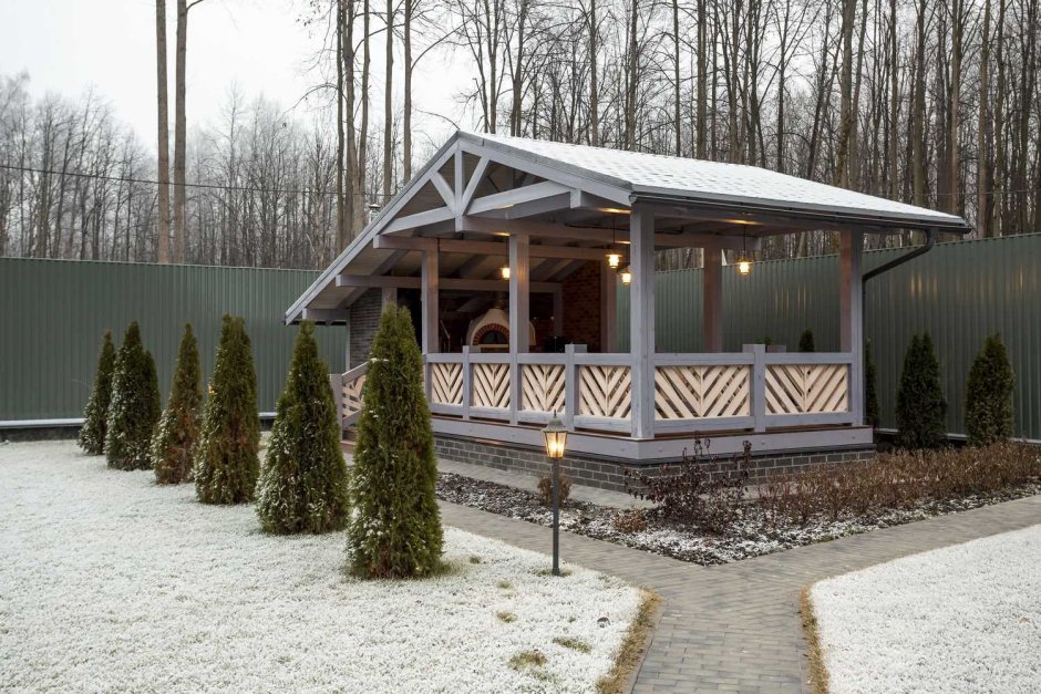 Беседка в скандинавском стиле