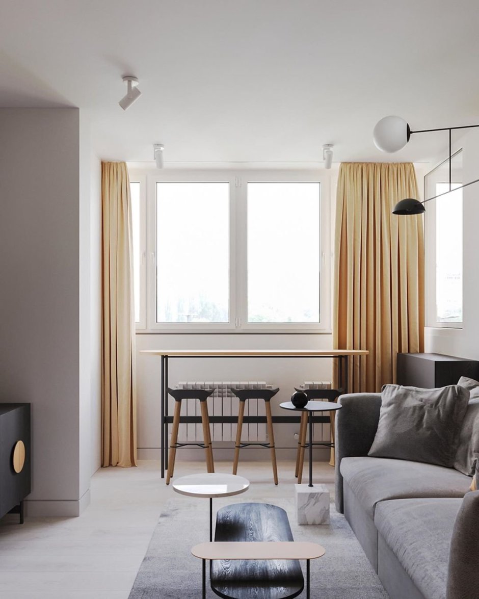 Студия с 2 окнами