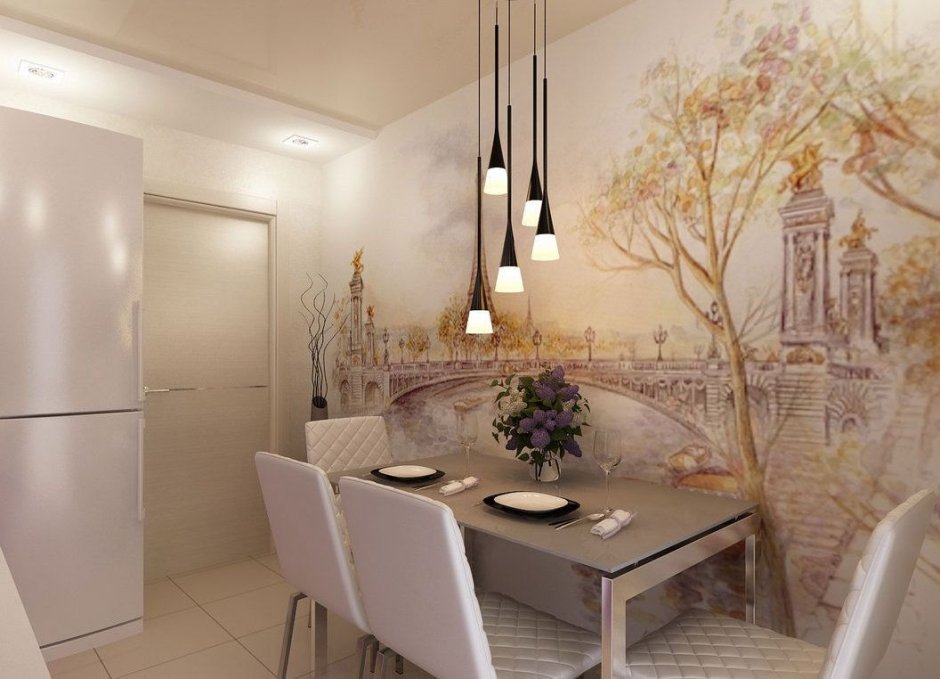 Перегородки для зонирования отделка белым кирпичом