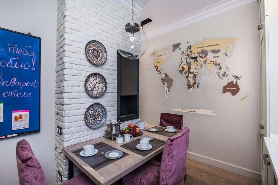 Фотообои в обеденной зоне