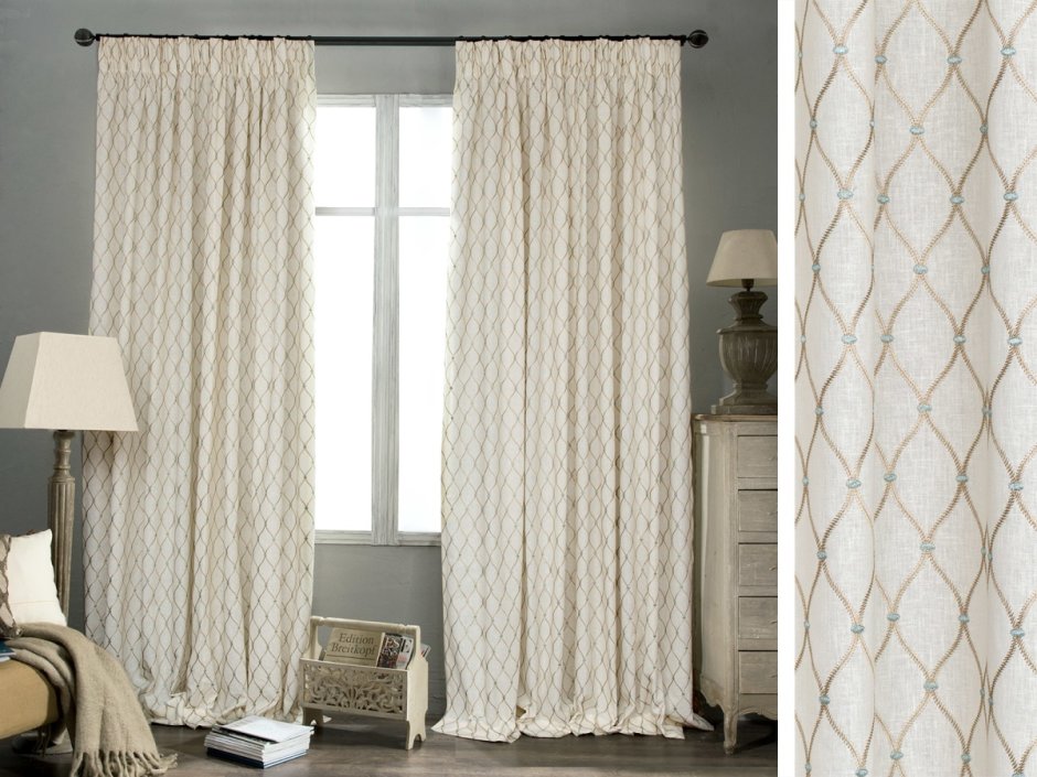 Тюль с подхватом