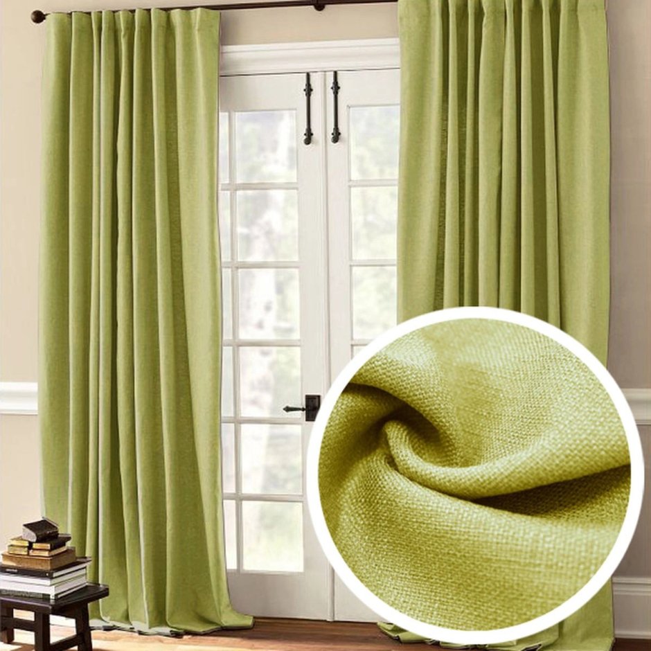 Шторы из льна