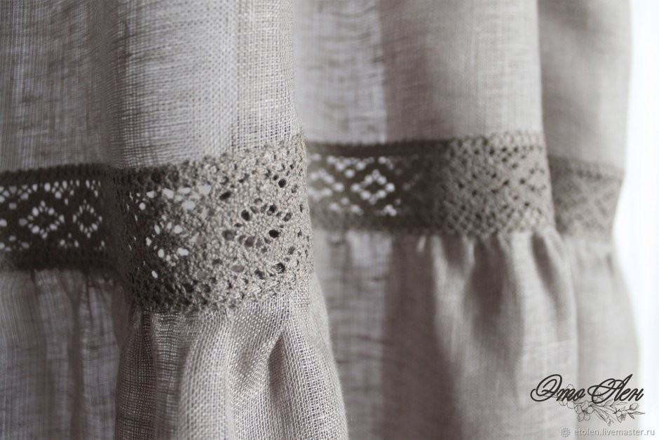 Льняные шторы