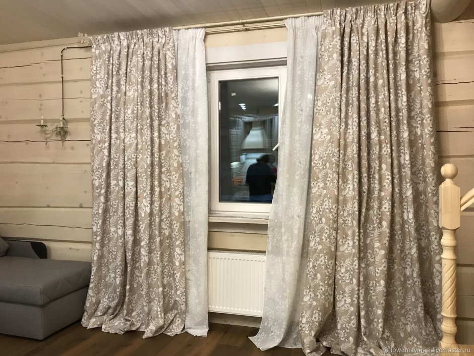 Льняные шторы Прованс