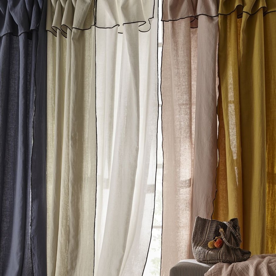 Льняные шторы