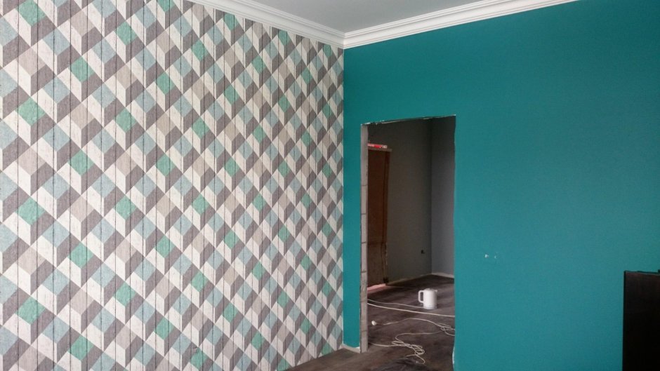 Обои по диагонали