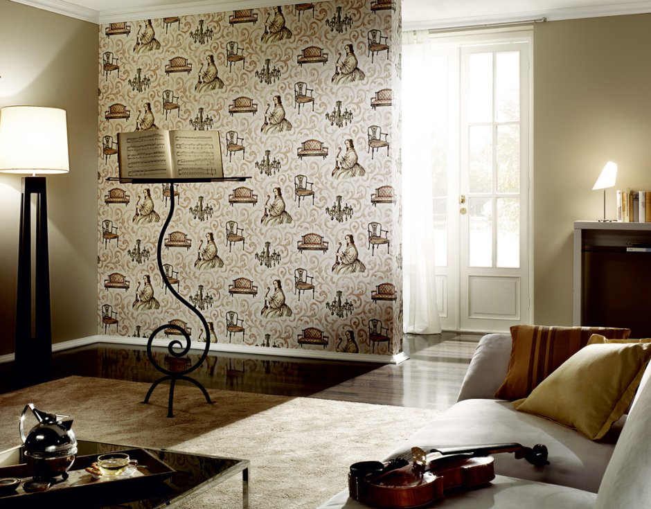 Комбинация обоев