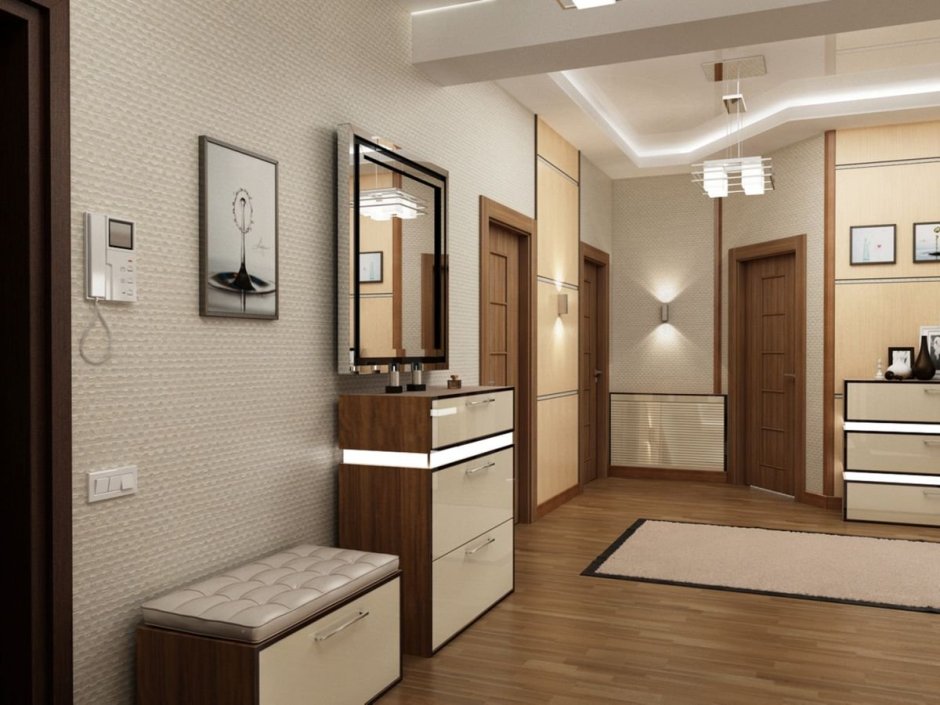 Прихожая неправильной формы