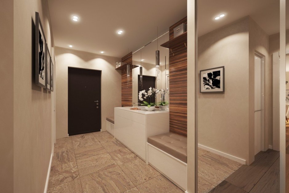 Прихожая для узкого коридора