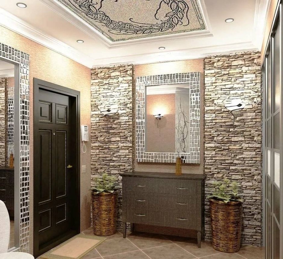 Отделка коридора в обычной квартире эконом