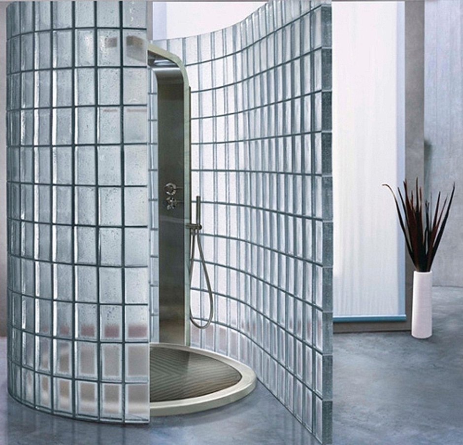 Стекло блок перегородки душа стеклоблоки