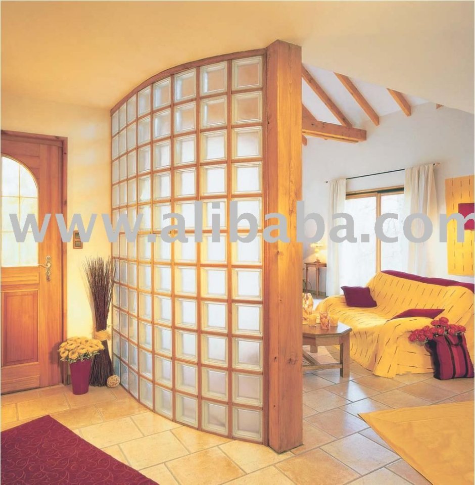 Стеклоблоки Витраблок в интерьере