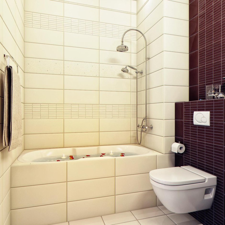 Инсталляция рядом с ванной