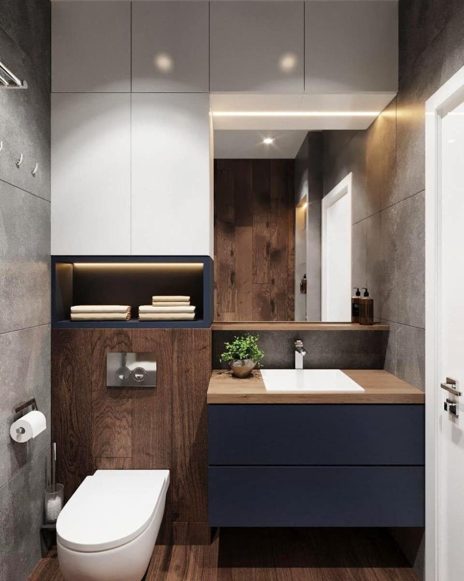 Стильная ванная комната 4 кв