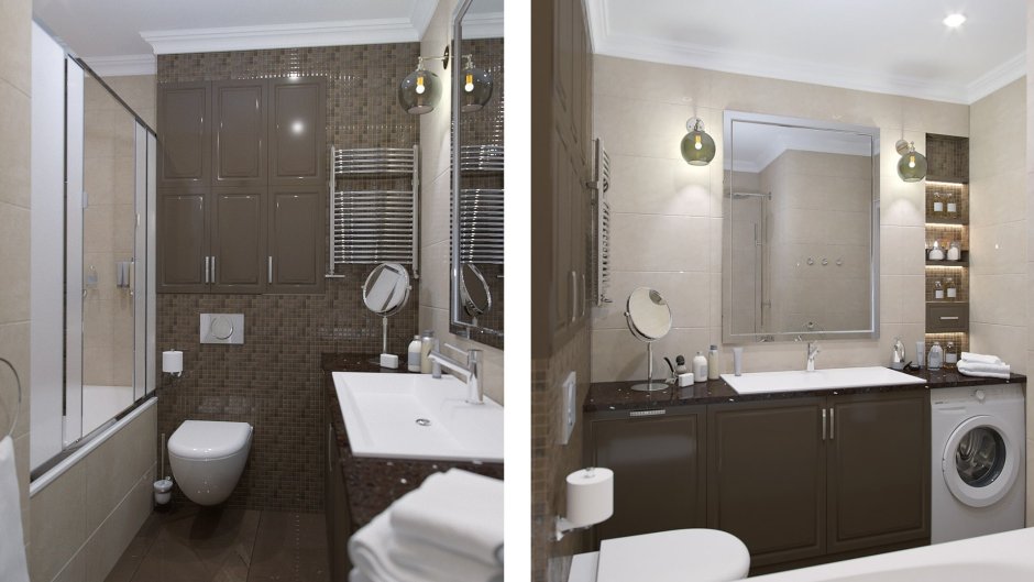 Планировка ванной комнаты 9 кв.м с окном