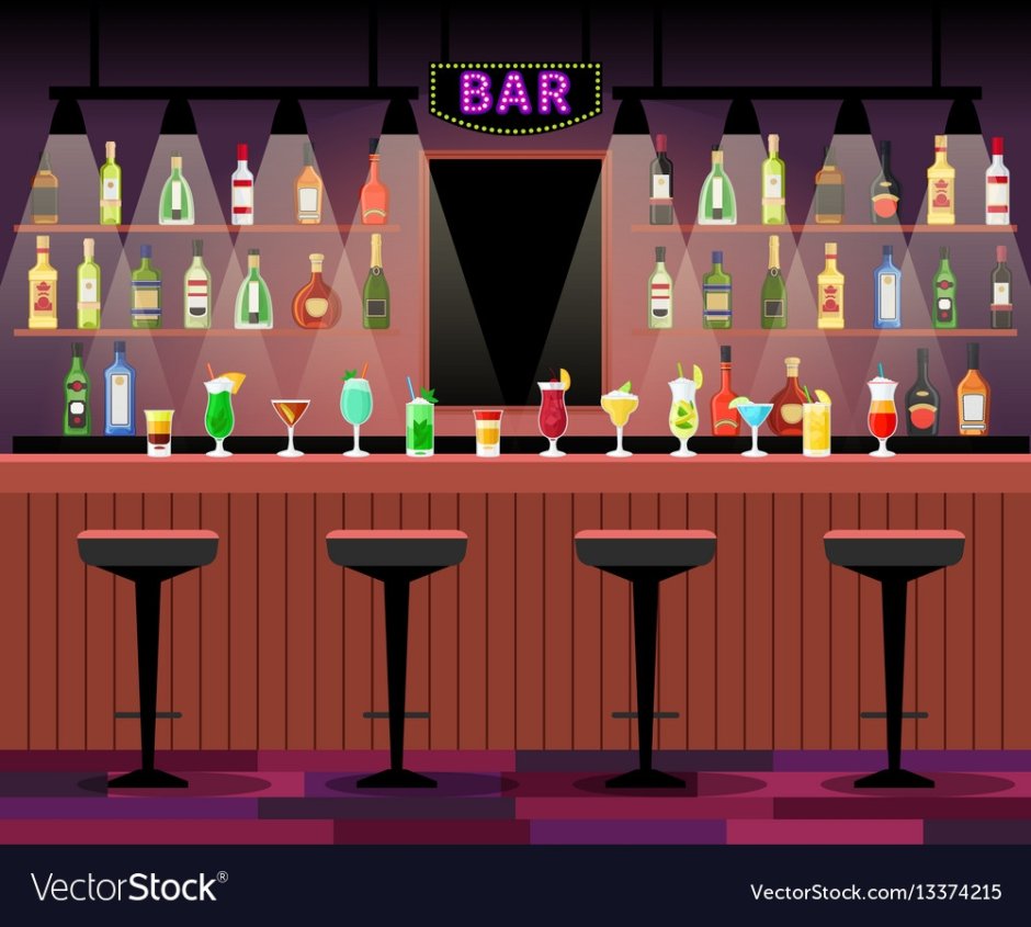 Барная стойка мультяшная