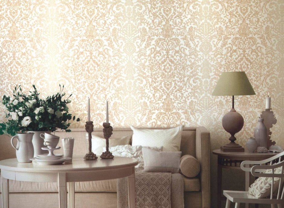 Дорогие обои для стен в интерьере
