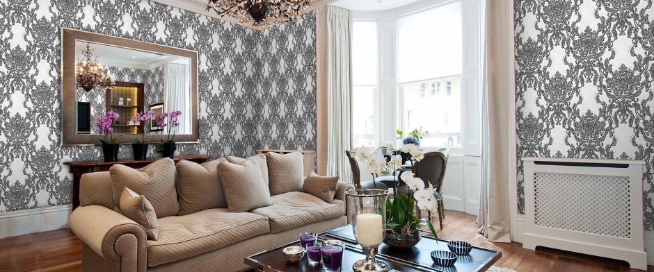 Дамасский узор в интерьере