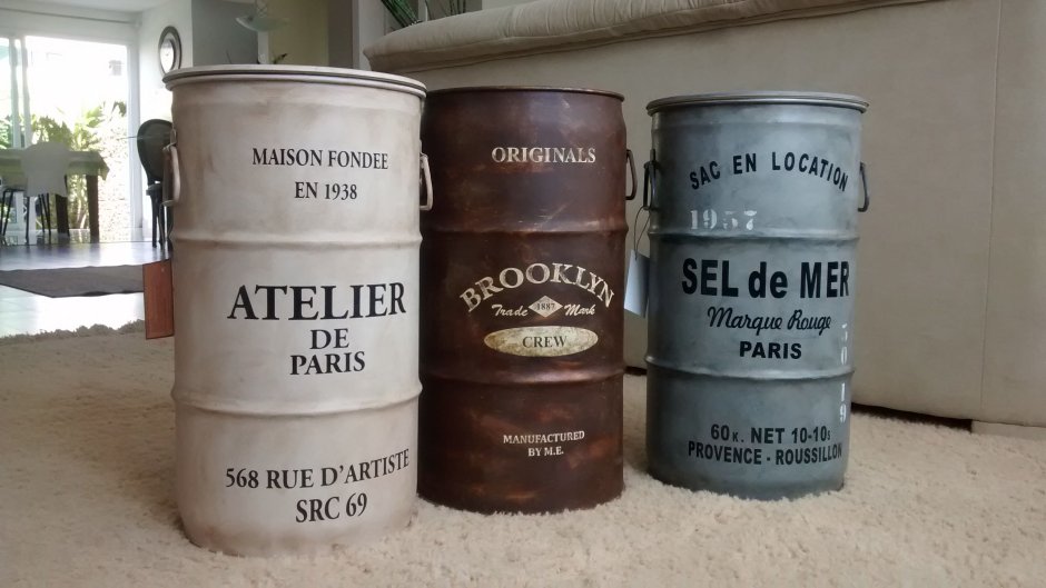 Железная бочка под Винтаж